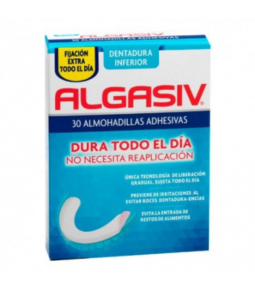 ALGASIV ALMOHADILLAS ADHESIVAS PROTESIS 30 U INF