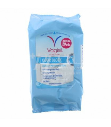 VAGISIL TOALLITAS ODOR BLOCK 20 TOALLITAS