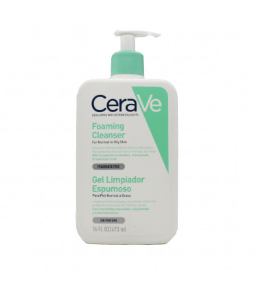 CERAVE GEL LIMPIADOR ESPUMOSO 473 ML