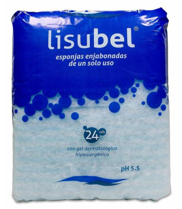 ESPONJA ENJABONADA DESECHABLE LISUBEL 24 ESPONJAS