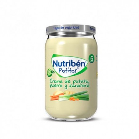 NUTRIBEN CREMA DE PATATA PUERRO Y ZANAHORIA POTITO 235 G