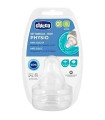 TETINA SILICONA CHICCO FISIOLOGICO B ANCHA FLUJO 0 + MES 2 U