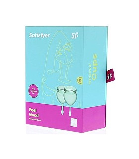 SATISFYER COPA MENSTRUAL FEEL GOOD VERDE CLARO