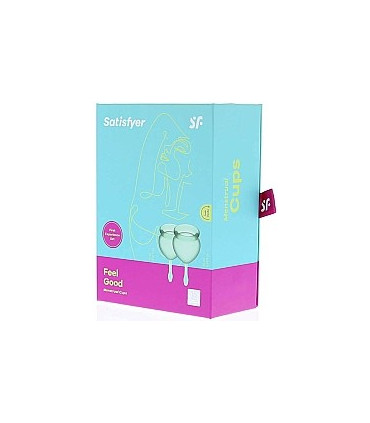 SATISFYER COPA MENSTRUAL FEEL GOOD VERDE CLARO