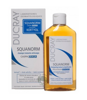 SQUANORM CHAMPU TTE ANTICASPA CASPA GRASA DUCRAY 200 ML