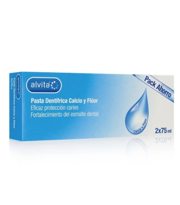 ALVITA PASTA DENTAL CALCIO Y FLUOR DUPLO 75 ML 2