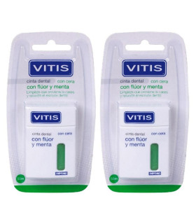 VITIS SEDA DENTAL CON FLUOR Y MENTA 50 M 2 UNIDADES
