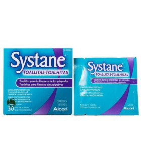 SYSTANE TOALLITAS HUMEDAS ESTERILES LIMPIEZA PARPEBRAL 30 TOALLITAS