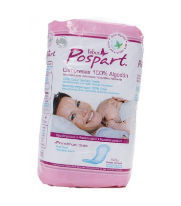COMPRESAS INDASEC POSPART PRIMEROS DÍAS 12U