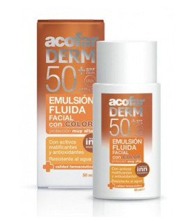 ACOFARDERM SPF 50+ EMULSION FLUIDA FACIAL  COLOR