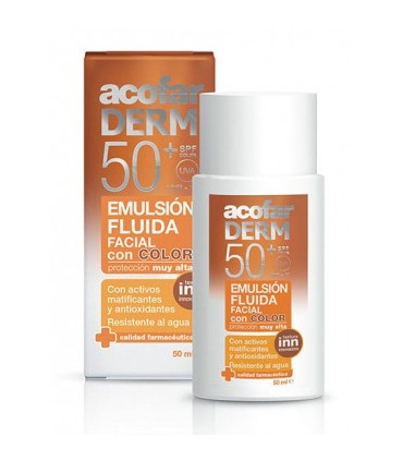 ACOFARDERM SPF 50+ EMULSION FLUIDA FACIAL  COLOR
