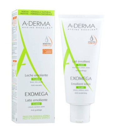 A-DERMA EXOMEGA CONTROL LECHE EMOLIENTE 1 ENVASE 200 ML