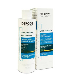 DERCOS TECHNIQUE CHAMPU ULTRA CALMANTE CABELLO SECO O COLOREADO 1 ENVASE 200 ML