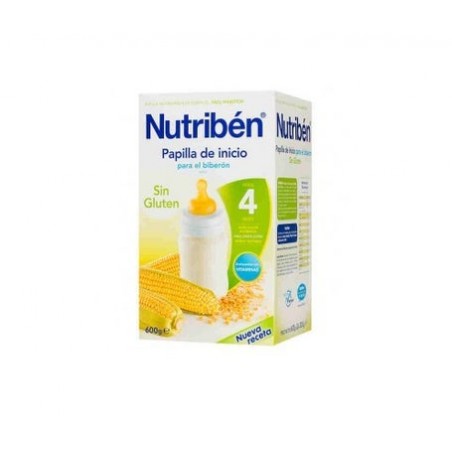 NUTRIBEN INICIO BIBERON PAPILLA SIN GLUTEN SIN TRAZAS DE LECHE 600 G