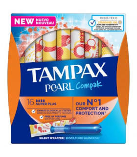 TAMPAX COMPAK PEARL SUPER PLUS 16 U