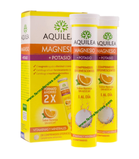 AQUILEA MAGNESIO+ POTASIO COMP EFERVESCENTE 28 COMPRIMIDOS EFERVESCENTES