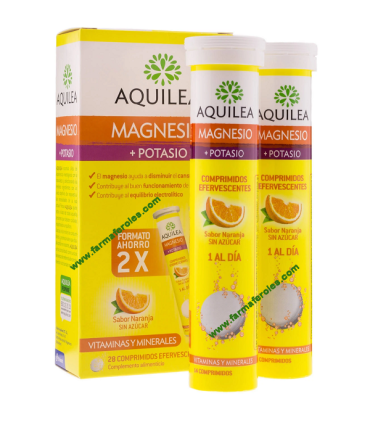 AQUILEA MAGNESIO+ POTASIO COMP EFERVESCENTE 28 COMPRIMIDOS EFERVESCENTES