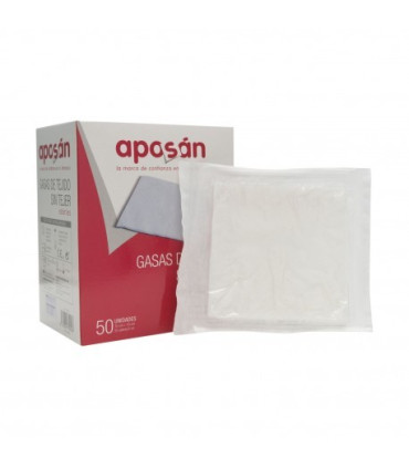 APOSAN GASA ESTERIL TEJIDO SIN TEJER COMPRESAS 25 SOBRES 2 GASAS 10 CM X 10 CM