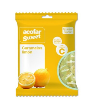 ACOFARSWEET CARAMELOS S/ AZUCAR 1 BOLSA 60 G SABOR LIMON