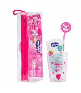 CHICCO SET DENTAL SIEMPRE SONRIENTE ROSA