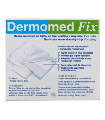 DERMOMED FIX APOSITO ADHESIVO BANDA 75 CM X 8 CM