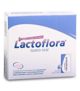 LACTOFLORA SUERO ORAL 6 SOBRES DUOCAM SABOR FRUTAS DEL BOSQUE