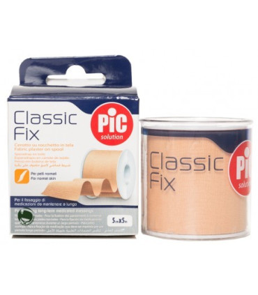 ESPARADRAPO PIC CLASSIC FIX TEJIDO COLOR PIEL 5 M X 5 CM