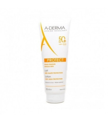 A-DERMA PROTECT LECHE SPF50+ MUY ALTA PROTECCION 1 ENVASE 250 ML