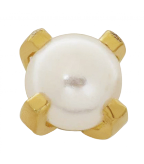 INVERNESS PENDIENTE 24K 37C SOLITARIO NATURAL 2 MM