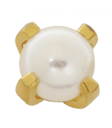 INVERNESS PENDIENTE 24K 37C SOLITARIO NATURAL 2 MM