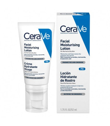 CERAVE LOCION HIDRATANTE DE ROSTRO PIEL NORMAL 52 ML