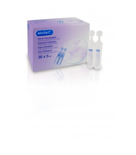 ALVITA SUERO FISIOLOGICO ESTERIL AEROSOLTERAPIA 30 AMPOLLAS 5 ML