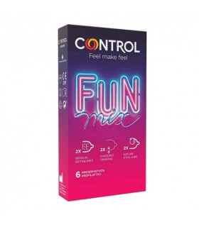 CONTROL FUN PRESERVATIVOS MIX 6 UNIDADES