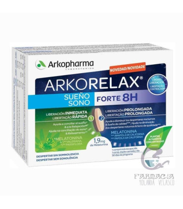 ARKOSUEÑO FORTE 8 HORAS 30 COMPRIMIDOS BICAPA