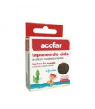 ACOFAR TAPONES OIDOS SILICONA MOLDEADA INFANTILES 6 U