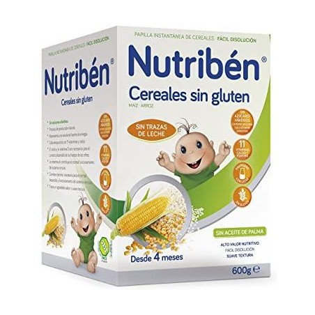 NUTRIBEN CEREALES SIN GLUTEN PAPILLA 1 ENVASE 600 G