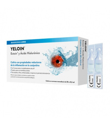 YELOIN COLIRIO MONODOSIS 0,5 ML 30 U