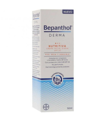 BEPANTHOL DERMA NUTRITIVA CREMA FACIAL DIARIA SPF25 1 ENVASE 50 ML