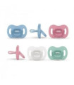 CHUPETE TODOSILICONA FISIOLOGICO SUAVINEX 0-6 M 1 UNIDAD