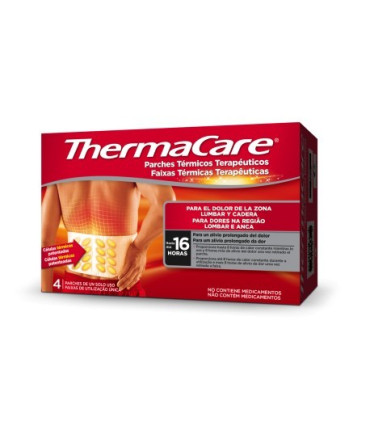 THERMACARE PARCHE TERMICO ZONA LUMBAR CADERA 4 PARCHES