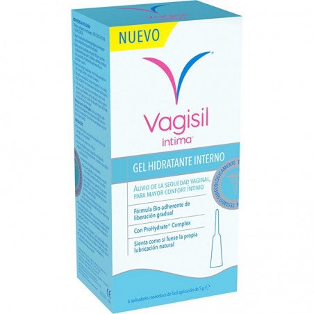 VAGISIL INTIMA GEL HIDRATANTE INTERNO 5 ML 6 APLICADORES