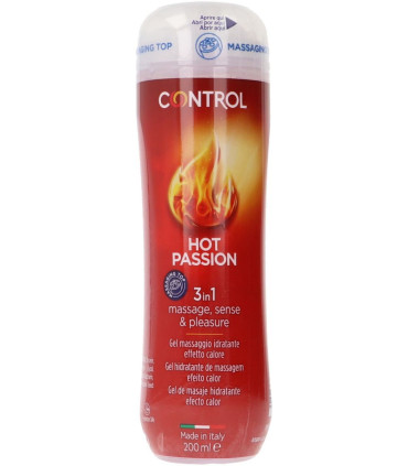 CONTROL HOT PASSION GEL DE MASAJE HIDRATANTE 1 ENVASE 200 ML