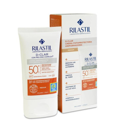 RILASTIL D-CLAR 50+ CREMA UNIFICANTE LIGHT 1 ENVASE 40 ML
