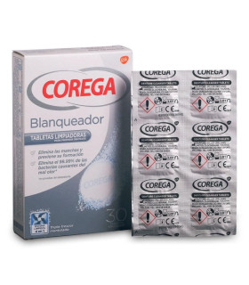 COREGA BLANQUEADOR LIMPIEZA PROTESIS DENTAL 30 TABLETAS