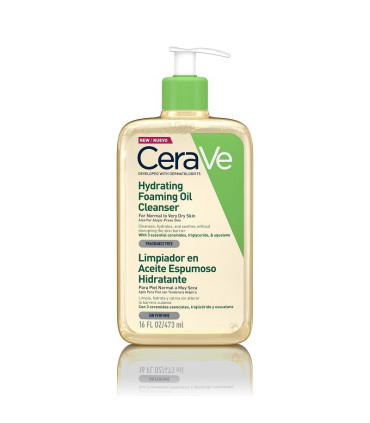 CERAVE LIMPIADOR ACEITE ESPUMOSO HIDRATANTE 1 ENVASE 473 ML