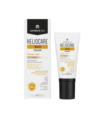 HELIOCARE 360º COLOR WATER GEL PROTECTOR SOLAR SPF 50+ 1 ENVASE 50 ML COLOR BEIGE