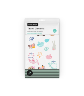 SUAVINEX TATTOO CON CITRONELLA 14 UNIDADES