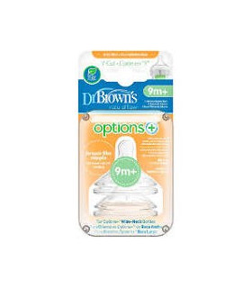 TETINA SILICONA BOCA ANCHA DR BROWN¦S NATURAL FL CORTE EN "Y" 2 UN