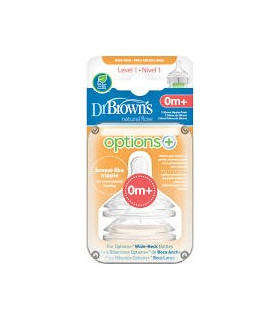 TETINA SILICONA BOCA ANCHA DR BROWN¦S NATURAL FL NIVEL 1