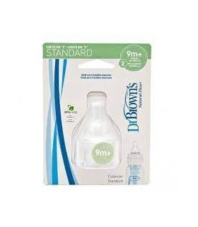 TETINA SILICONA DR BROWN¦S NATURAL FLOW STANDARD CORTE EN "Y" 2 UN